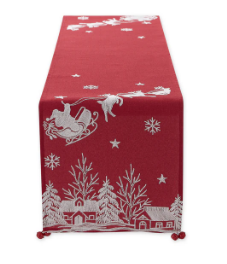 Santa's Sleigh Table Runner 70"