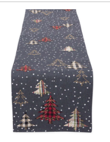 Snowy Trees Table Runner 70"