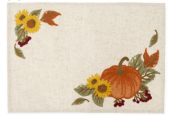 Pumpkin Harvest Embellished Placemat
