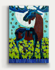 Strawberry Moon Metal Art (A2BX-STRAW-SL)