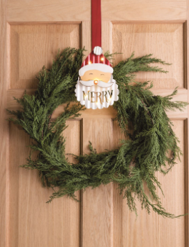 Santa Light Up Wreath Hanger