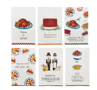 Thanksgiving Trim Dish Towel