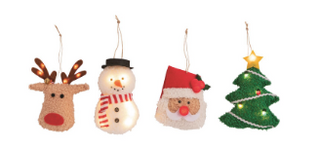 Light Up Plush Ornaments