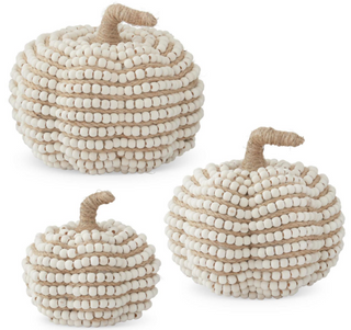 Beaded Jute Pumpkin