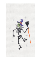 Witch Skeleton Dish Towel