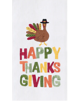 Happy Thanksgiving Turkey Towel