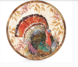 Timeless Abundance Round Turkey Tray