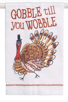 Gobble Till You Wobble Dish Towel