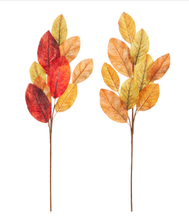 Autumn Magnolia Leaf Spray