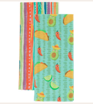 Colorful Fiesta Tea Towels Set of 2