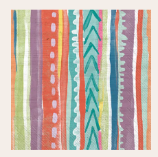 Fiesta Stripe  (Beverage Napkin)