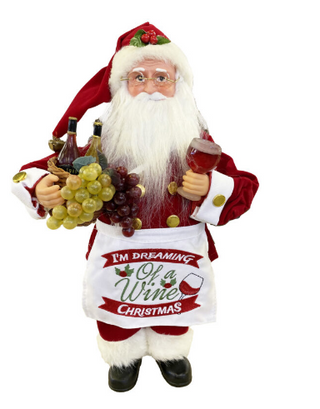 Dreaming Of A Wine Christmas Santa