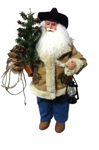 Cowboy Santa 18"