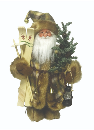 Woodsman Claus with Skis