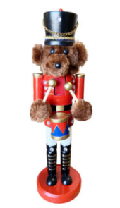 Teddy Bear Drummer Nutcracker