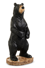 Carved Standing Resin Bear