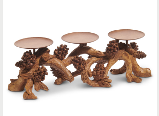 Pinecone Candle Holder