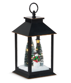 Lighted Snowman Lantern