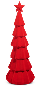 Red Flocked Tree 29.5"