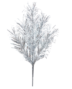 Silver Tinsel Spray 28"
