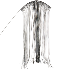 Silver Tinsel Branch 30"