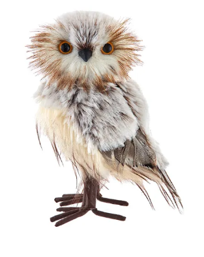 Standing Owl Ornament 7.5"