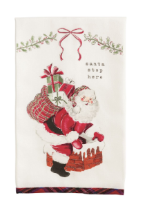 Christmas Printed Flour Sack  Dish Towel