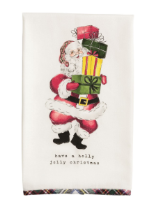 Christmas Printed Flour Sack  Dish Towel