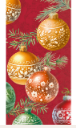 Red Christmas Bubbles (Guest Towel)