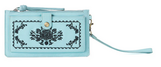 Azure Mesa Leather Wallet
