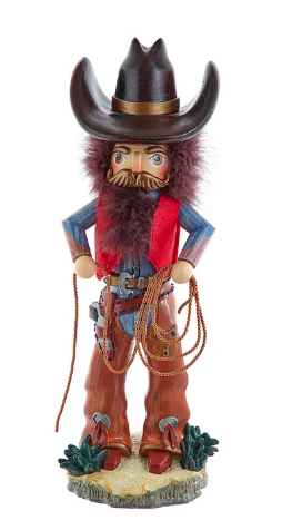 Hollywood Cowboy w/ Lasso Nutcracker