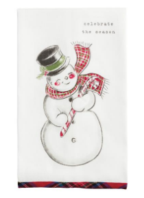 Christmas Printed Flour Sack  Dish Towel