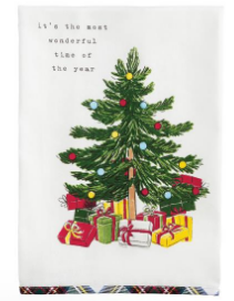 Christmas Printed Flour Sack  Dish Towel