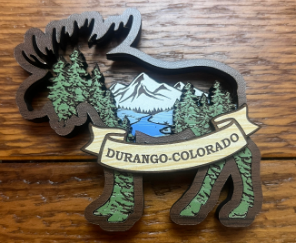 Durango Colorado Moose Magnet