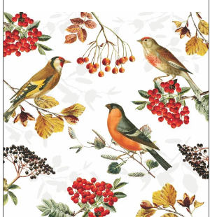 Autumn Birds (Beverage Napkin)