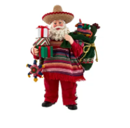 Musical Mexican Santa 11"