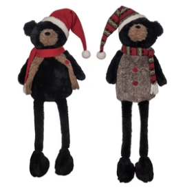 Plush Lodge Shelf Sitter  Bear