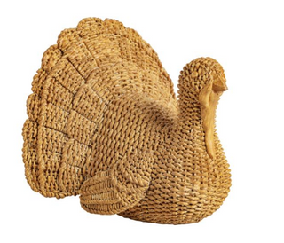 Resin Wicker Turkey