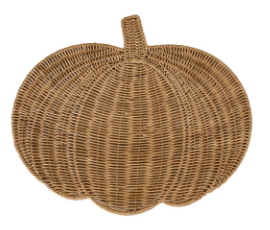 Rattan Pumpkin Charger/Placemat