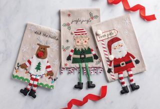 Christmas Dangle Leg Dish Towel