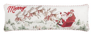 Santa Scene Christmas Pillow
