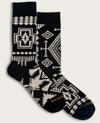 Trio Pattern Crew Sock