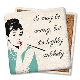 I May Be Wrong Limestone Coaster