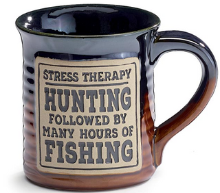 Stress Therapy Hunting/Fishing Mug 18oz.