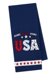 USA Embellished Dish Towel