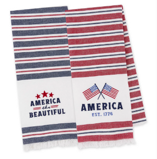 America Stripes Dish Towel