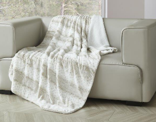 White Leopard Throw