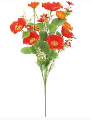 Poppy Bush Orange (22")