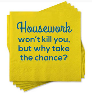 Housework Won't Kill You Beverage Napkin