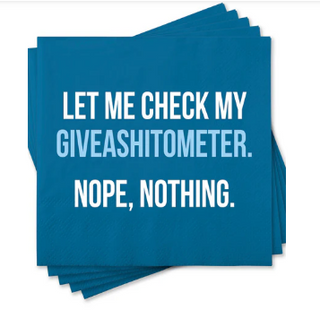 Giveashitometer Beverage Napkin